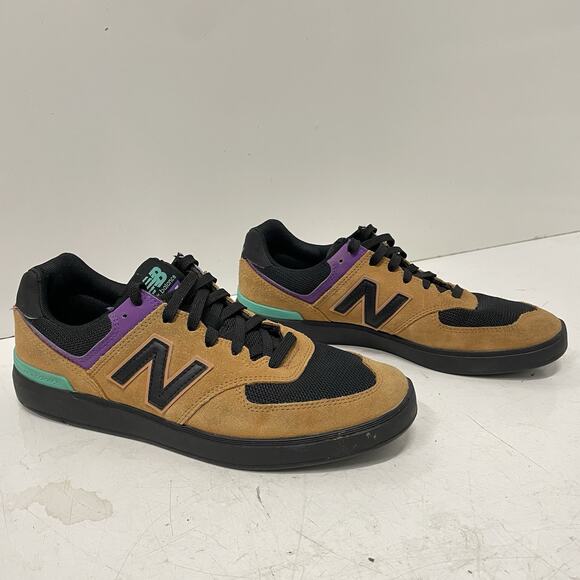 New Balance 574 V1 All Coasts Brown Black Shoes Men\'s Size 9.5 AM574MUP